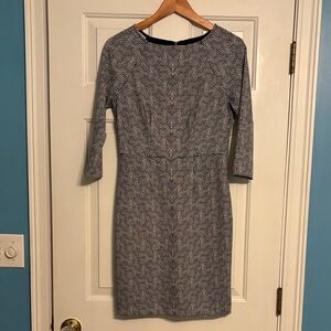 The Limited Black and White Geometric Dress